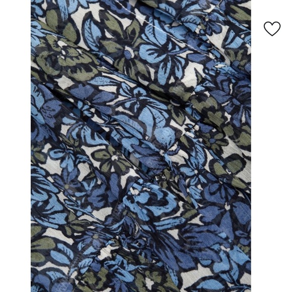 Veronica Beard Florencia Floral Maxi Dress Blue Multi Size 16 - Picture 10 of 15